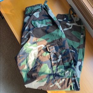 Camo army pants